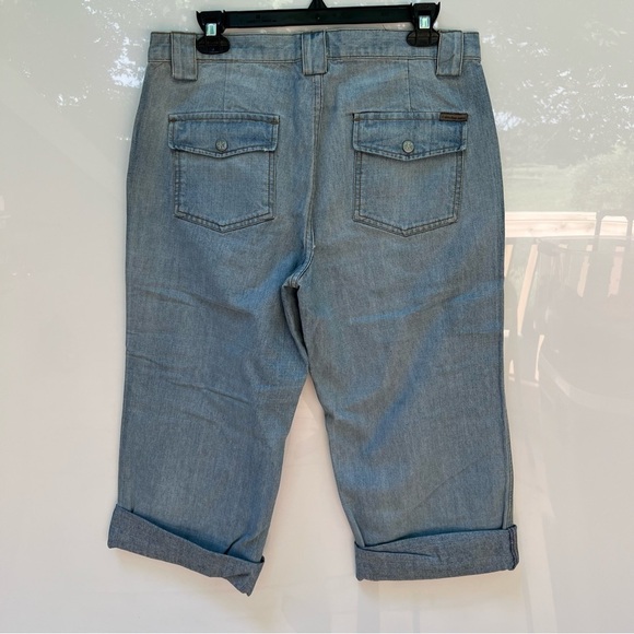 Calvin Klein Jeans Women's Light Wash Culottes Jeans Size 10 - Picture 5 of 12